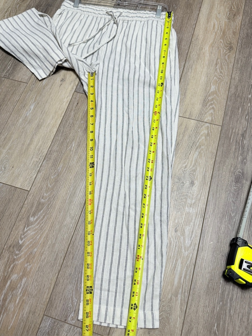 GAP white Pants with Black Vertical Stripes - Picture 5 of 8